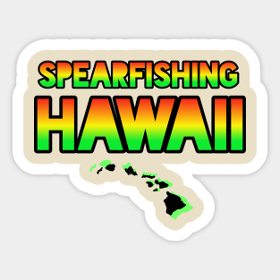 Spearfishing Hawaii Sticker